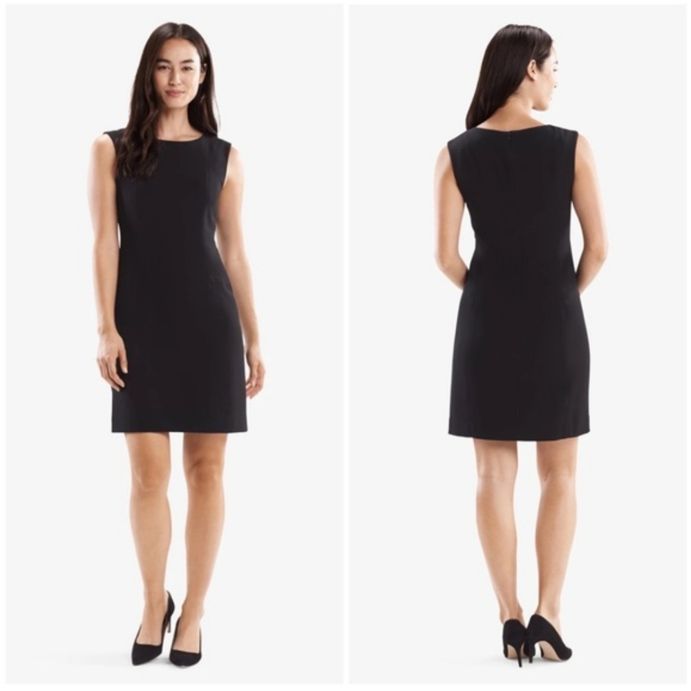 Mm Lafleur stretch knit sleeveless dress charcoal 6